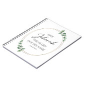 JW 2025-Jahr-TextNotebook mit Eukalyptus-Blätter Notizblock (Linke Seite)