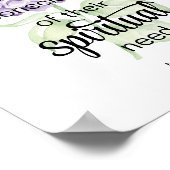 JW 2025-Jahres-Text mit Hydrangea-Druck Poster (Ecke)