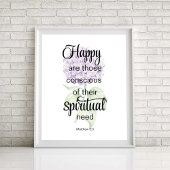 JW 2025-Jahres-Text mit Hydrangea-Druck Poster