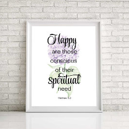 JW 2025-Jahres-Text mit Hydrangea-Druck Poster