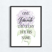 JW 2025-Jahres-Text mit Hydrangea-Druck Poster