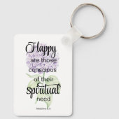 JW 2025-Jahres-Text mit Hydrangea-Druck Schlüsselanhänger (Rückseite)