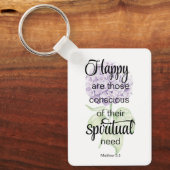 JW 2025-Jahres-Text mit Hydrangea-Druck Schlüsselanhänger (Vorderseite)