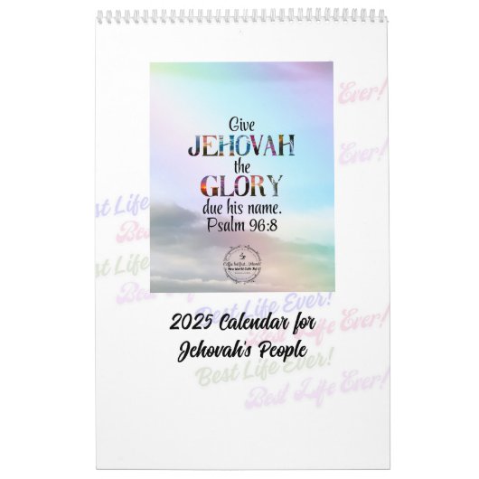 JW 2025 Kalender "Best Life Ever" (Titelbild)