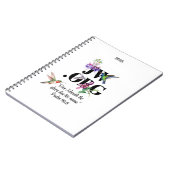 JW 2025-Notebook mit 2025-jähriger Text Notizblock (Linke Seite)