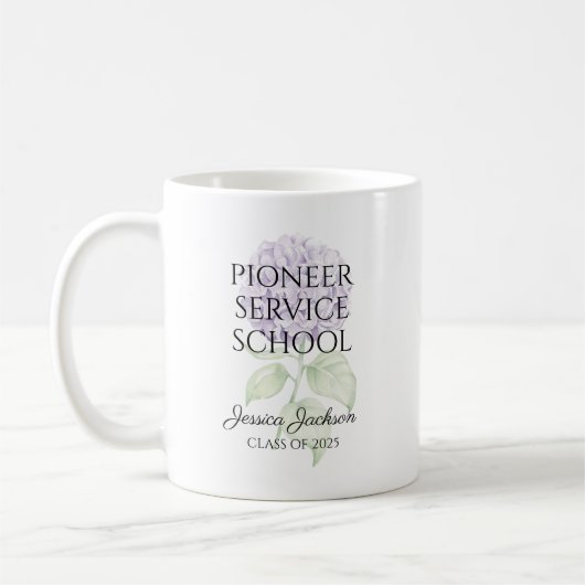 JW 2025 Pioneer Service School with Year Text Kaffeetasse (Links)