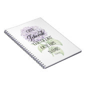 JW 2025 Yeat Text Notebook mit Hydrangea Notizblock (Rechte Seite)