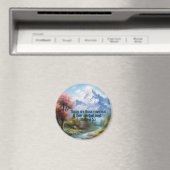 JW 2026 Jahr Text Matthew 5:3 Berglandschaft Magnet (In Situ (Geschirrspüler))