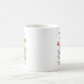 JW 2026 Jahrestext mit Wasserfarben-Blumen Kaffeetasse (Mittel)