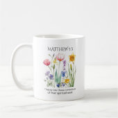 JW 2026 Jahrestext mit Wasserfarben-Blumen Kaffeetasse (Links)