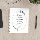 JW 2026 - Text mit Eukalyptus Matthew 5:3 Notizblock