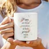 JW 2026: Text mit Frühlingsblumen Matthew 5:3 Kaffeetasse