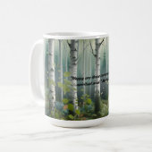 JW 2026 Year Text Birch Tree Landscape Kaffeetasse (Vorderseite Links)