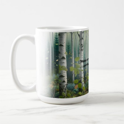 JW 2026 Year Text Birch Tree Landscape Kaffeetasse (Links)