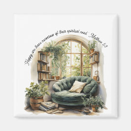JW 2026 Year Text Matthew 5:3 "Cozy Nook" Magnet