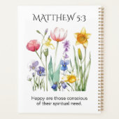 JW 2026 Year Text with Watercolor Florals Planer (Rückseite)