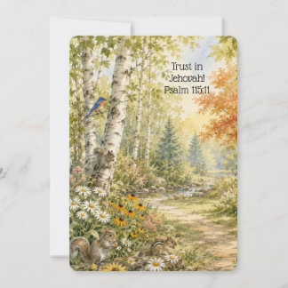 JW 2027 Jahres-Text Psalm 115:11 Grußkarte Feiertagskarte