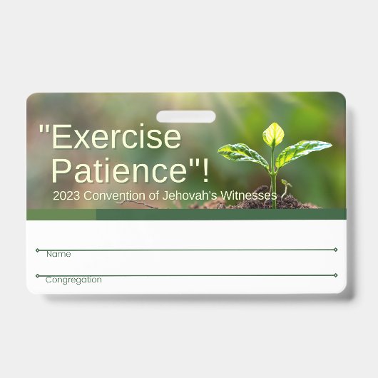 JW Abzeichen | 2023 Regional Conv English & Spanis Ausweis (Vorderseite)