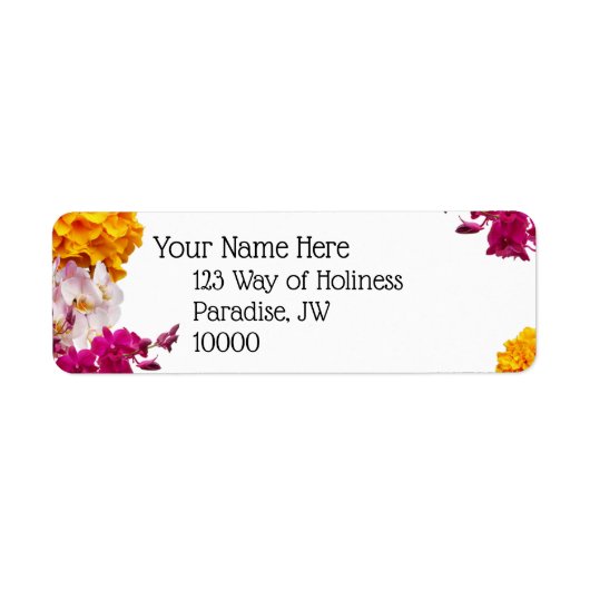 JW Anpassbare Rücksendeadressen-Aufkleber (Vorne)