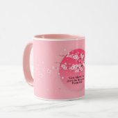 JW Apple Blossom Kaffee Cup mit 2025 Jahr Text Tasse (Vorderseite Links)