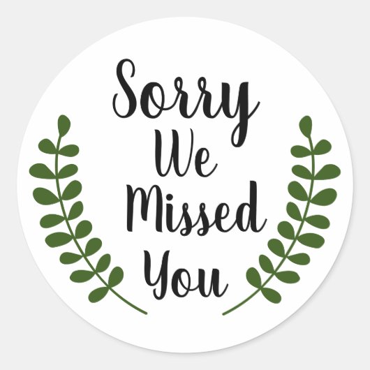 JW-Aufkleber Sorry, dass wir Ihre Ministeriumliefe Runder Aufkleber (Vorderseite)