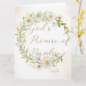 JW Beileid JW Beerdigung Luke 23:43 Karte (Gelbe Blume)