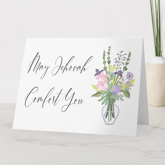 JW Beileid May Jehovah Comfort Sie Karte (Vorderseite)