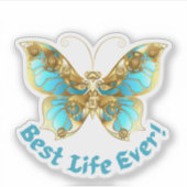 JW Best Life Ever! Aufkleber aus beschichtetem Vin (Vorderseite)