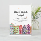 JW C.O. & Ehefrau Vielen Dank für Ihre neue Zuweis Einladung (Stehend Vorderseite)