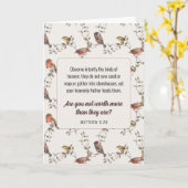 JW Card, Matthew 6:26 | JW Gruß Karte (Gelbe Blume)