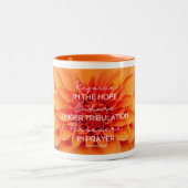 JW Coffee Cup Rom 12:12 Freude Endure Perstrong Zweifarbige Tasse (Mittel)