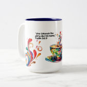 JW Coffee Lover Tasse mit 2025-Jahr-Text (Vorderseite Links)
