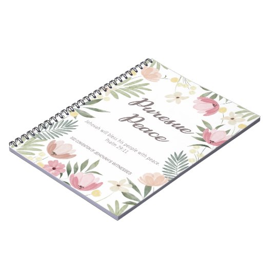 JW Convention 2022 - Blume Notebook Notizblock (Linke Seite)