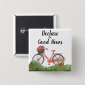 JW Convention Declare the Good News Button (Vorne & Hinten)