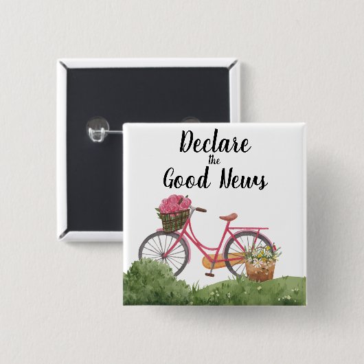 JW Convention Declare the Good News Button (Vorne & Hinten)