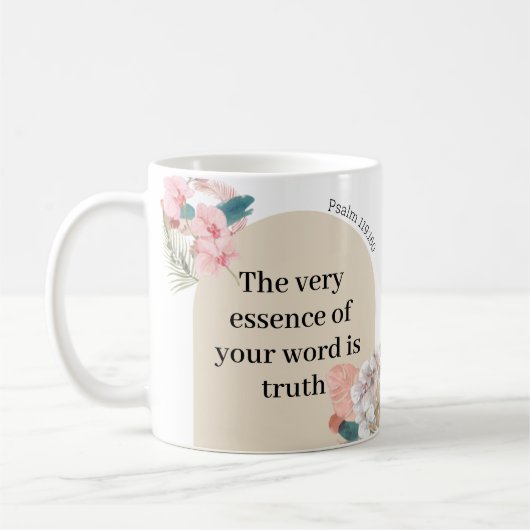 JW Custom 2023 year text Psalm 119:160 boho arch Kaffeetasse (Links)