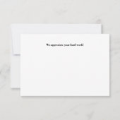 JW Danke, dass Sie uns als Elders Card geerbt habe Dankeskarte (Rückseite)