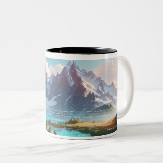 JW Danke, dass Sie uns Elders vererbt haben Zweifarbige Tasse (VorderseiteRechts)