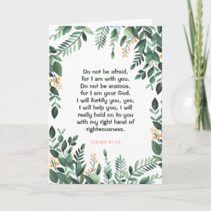 JW Ermutigung Grußkarte Isaiah 41:10 Karte