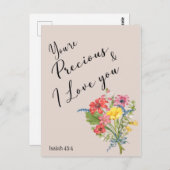 JW-Ermutigung - Sie sind wertvolle Postkarte (Vorne/Hinten)