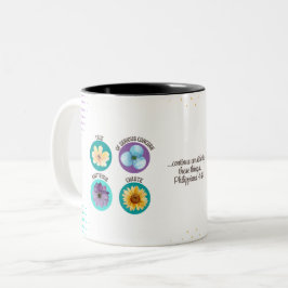 JW Floral Coffee Cup Philippinen 4:8 Zweifarbige Tasse