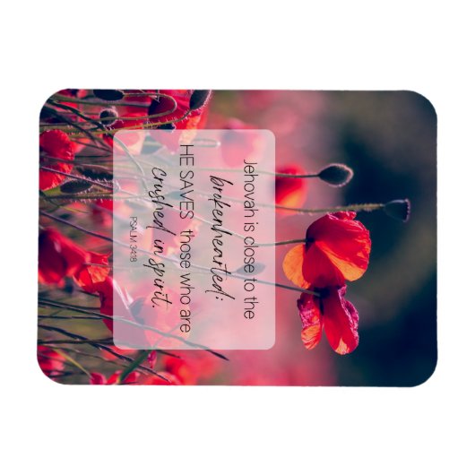 JW Förderung von Magnet Psalm 34:18 (Horizontal)