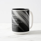 JW freut sich, Endure, Perstrong! Kaffee-Cup für i Zweifarbige Tasse (VorderseiteRechts)