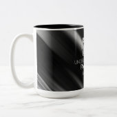 JW freut sich, Endure, Perstrong! Kaffee-Cup für i Zweifarbige Tasse (Links)