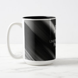 JW freut sich, Endure, Perstrong! Kaffee-Cup für i Zweifarbige Tasse