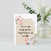 JW Geschenk 2023 Jahr Text Psalm 119:160 boho arch Postkarte (Stehend Vorderseite)