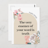 JW Geschenk 2023 Jahr Text Psalm 119:160 boho arch Postkarte (Vorne/Hinten)