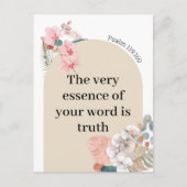 JW Geschenk 2023 Jahr Text Psalm 119:160 boho arch Postkarte (Vorderseite)