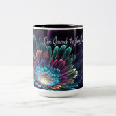 JW-Geschenk für Schwestern - 2025-jährige Textkaff Zweifarbige Tasse (Mittel)