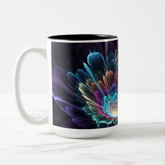 JW-Geschenk für Schwestern - 2025-jährige Textkaff Zweifarbige Tasse (Links)